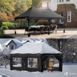 VOUNOT 3x6m Waterproof Pop Up Gazebo with Sidewalls