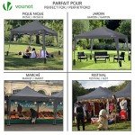 VOUNOT 3x3m Folding Gazebo with Weight Bags