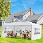 6-Sided White Gazebo Party Tent - 3x6M
