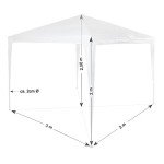 3x3m Waterproof Outdoor Gazebo Party Tent
