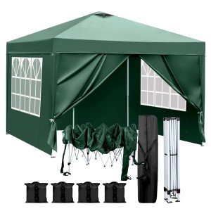 Green 3x3M Outdoor Pop Up Gazebo Tent
