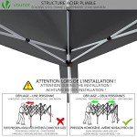 VOUNOT 3x3m Folding Gazebo with Weight Bags