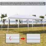6-Sided White Gazebo Party Tent - 3x6M