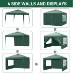 Green 3x3M Outdoor Pop Up Gazebo Tent