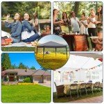 3x3m Pop Up Garden Gazebo with Sides & Sandbags