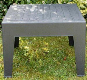 White and Grey Outdoor Garden Coffee Table Set