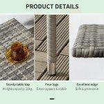 Outdoor PE Rattan Coffee Table for Garden