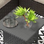 Grey Rattan Outdoor Coffee Table by Outsunny