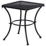 Outsunny Black 45cm Square Patio Bistro Table