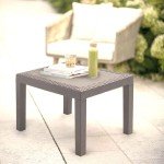 Durable Outdoor Plastic Rattan Coffee Table