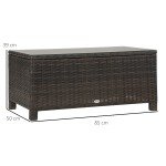 Stylish Rattan Wicker Coffee Table for Outdoors