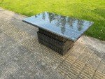 Adjustable Rattan Dining and Coffee Table