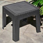 Outdoor Rattan Wicker Coffee Table for Patios