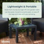 Durable Outdoor Plastic Rattan Coffee Table