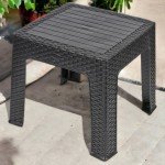 Outdoor Rattan Wicker Coffee Table for Patios