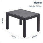 Durable Outdoor Plastic Rattan Coffee Table