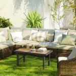 Brown Wood Effect Garden Coffee Table by Outsunny