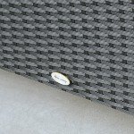 Black Rattan Patio Sofa Chair and Table Set