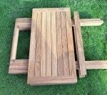 Teak Square Folding Coffee and Picnic Table