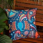 Colorful 18" Outdoor Scatter Cushion for Gardens