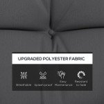 Outsunny Charcoal Grey Outdoor Back & Seat Cushion