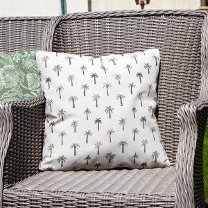 Tropical Mini Palm Print Outdoor Cushion Set