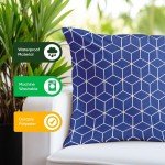Set of 2 Outdoor Scatter Cushions for Garden