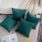 Soft Velvet Cushion Covers for Garden Furniture - 2 or 4 Pack