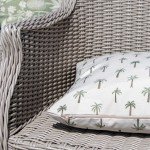 Tropical Mini Palm Print Outdoor Cushion Set