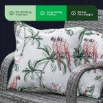 Set of 2 Outdoor Garden Scatter Cushions