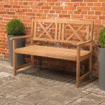 2-Seater Hardwood Garden Bench for Outdoor Spaces