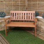 Cartmel Outdoor Wooden Garden Patio Bench for Two