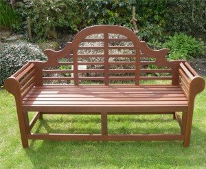 Large Lutyens Garden Bench - FSC Hardwood