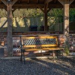 2-Seater Wooden Cast Iron Garden Patio Bench