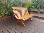 3-Seater Wooden Garden Bench for Outdoor Relaxing
