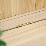 Wooden Garden Bench with Storage Box - 115L