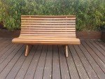 3-Seater Wooden Garden Bench for Outdoor Relaxing