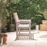 Grey Meranti 2-Seater Garden Bench by VonHaus