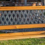 2-Seater Wooden Cast Iron Garden Patio Bench