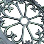 Antique Rose Style Cast Aluminium Garden Bench