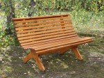 3-Seater Wooden Garden Bench for Outdoor Relaxing