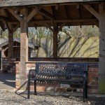 Keswick Modern Metal Garden Patio Bench for Two