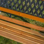 2-Seater Wooden Cast Iron Garden Patio Bench