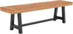 Acacia Wood Picnic Dining Chair Bench