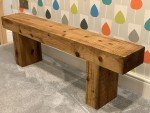 Treated 120cm Wooden Garden Sleeper Bench