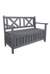 Wooden 2 Seater Garden Storage Bench