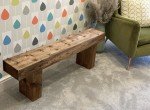 Treated 120cm Wooden Garden Sleeper Bench