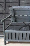 Wooden 2 Seater Garden Storage Bench