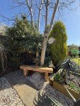 Treated 120cm Wooden Garden Sleeper Bench