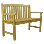 Woodside Outdoor Wooden Two-Seater Garden Bench